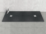 Receveur de douche, sur mesure : Largeur 150 à 300 cm x l. 70 à 150 cm. Bac à douche en résine Akrytan® anti glissant, finition misse, 10 couleurs, Livraison offerte